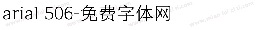 arial 506字体转换